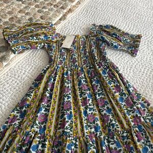 Milly Floral Smocked Mini Sundress